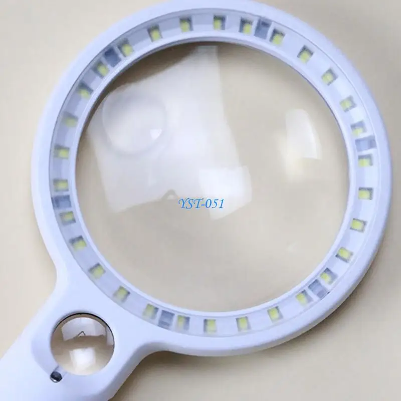 

E15A 10X/20X/45X Glass Handheld Eye Loupe Magnifier with LED Light