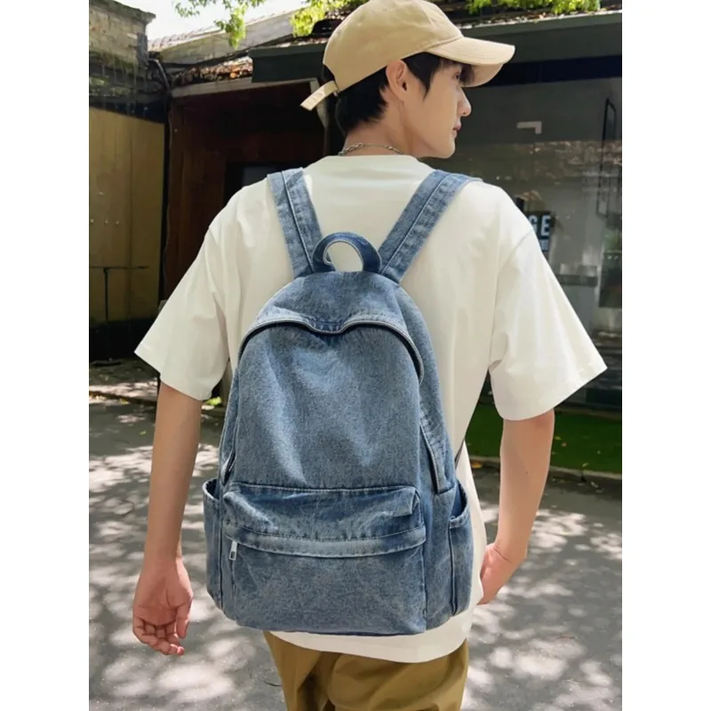 

Trendy Casual ex Bapa New Sle INS Quali Student Bookbag Soft Canvas Large Capaci oulder Bag for Youth
