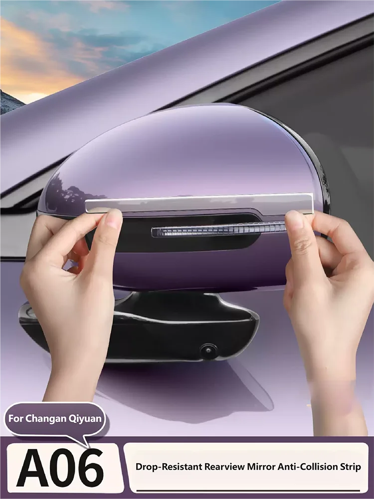 

For Changan Qiyuan Nevo A06 2026 2027 Rearview Mirror Anti-collision Strips Trim M3H 2025 Anti-scratch Protection Sticker