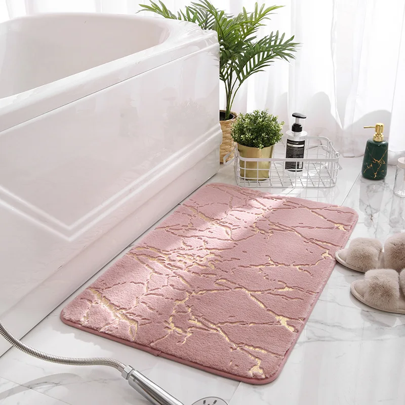 Alfombrilla de baño de franela con estampado de bronceado, alfombra antideslizante absorbente para sala de estar, inodoro, dormitorio, alfombrilla para pies, accesorios de baño, nuevo