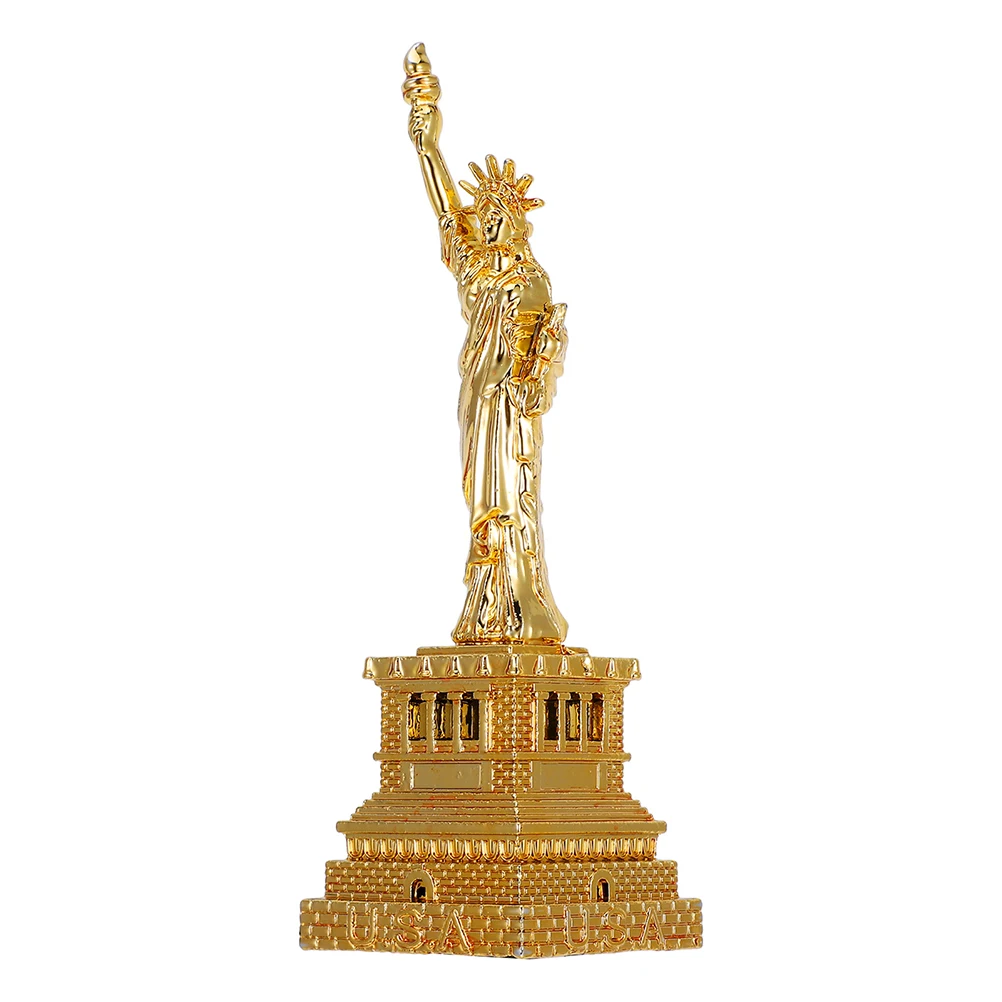 

Metal Statue Desktop of Liberty Ornaments Alloy Adornment Figurine Decor Indoor
