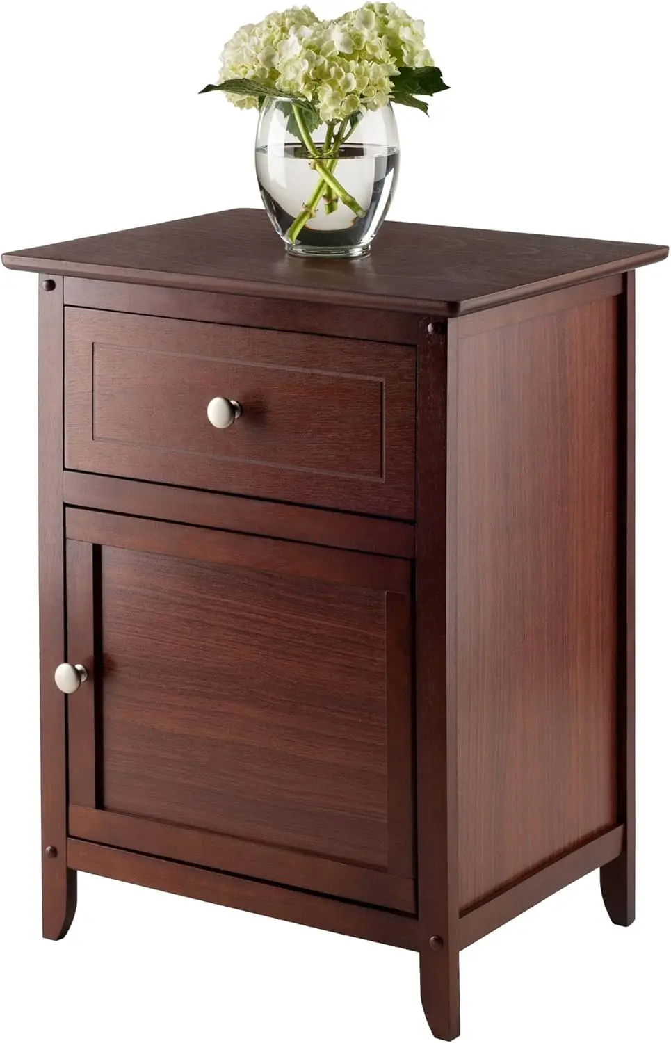 Winsome Wood Eugene Accent Table, Walnut, FURNITURE