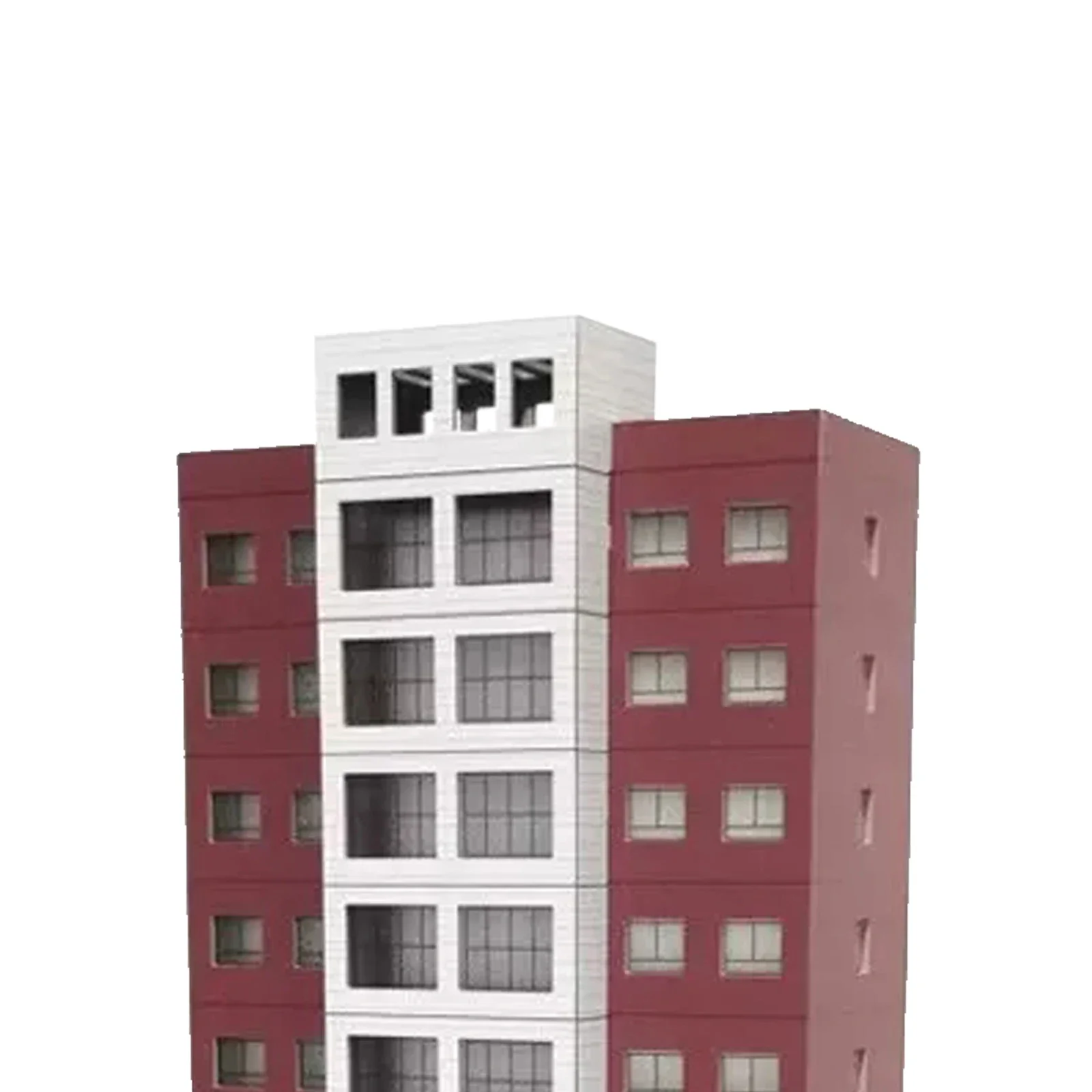 1/160 N Scale Buildings Train Railway Modern Tall Residential 16th Floor House A Toys