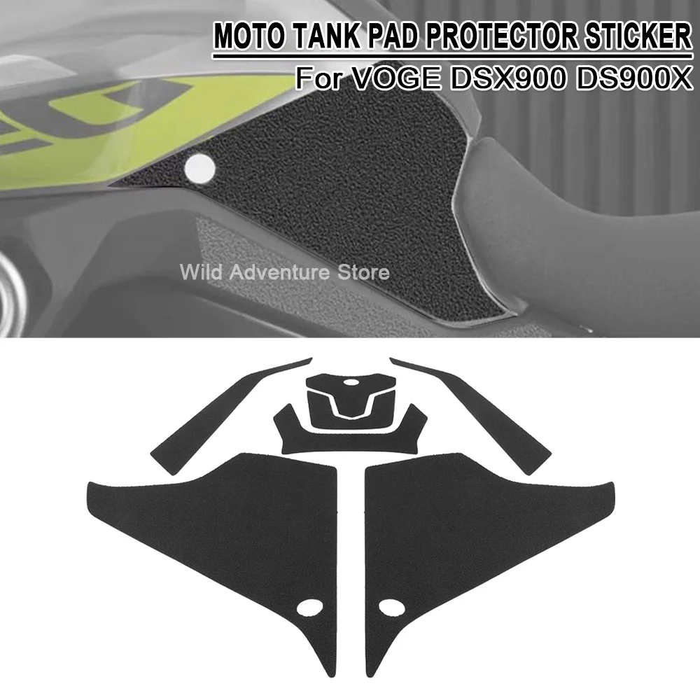 

DS900X Motorcycle Fuel Tank Protection Decals For VOGE DS900 X DSX 900 DS 2024 2025 Waterproof Non-slip Side Fuel Tank Stickers