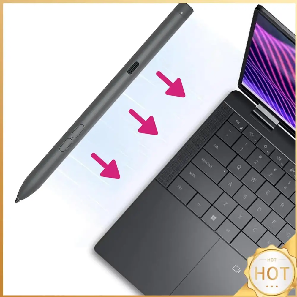 pn7522w-充電式アクティブペン-ノートパソコン用ペン-4096レベル筆圧感知-タッチスクリーンスタイラスペン-dell-latitude-5310-2-in-1用
