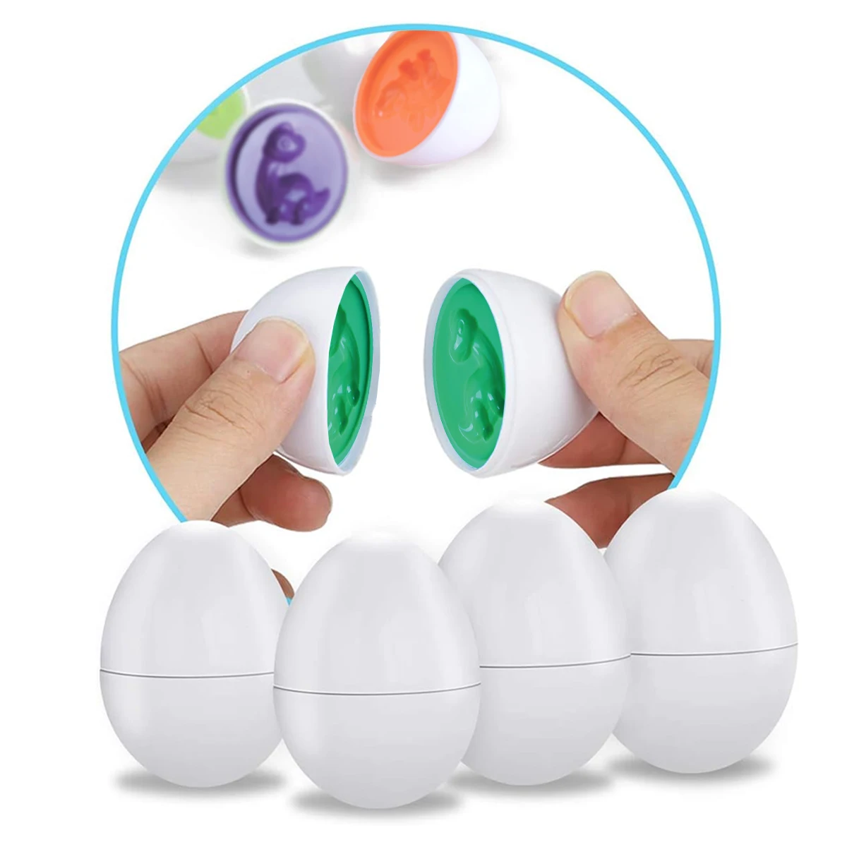 Passendes Ei Spielzeugset, Farbe & Former kennung Sortierer Puzzlespiel zeug für Baby Ostern Reise Bingo Spiel Geschenke für Jungen und Mädchen