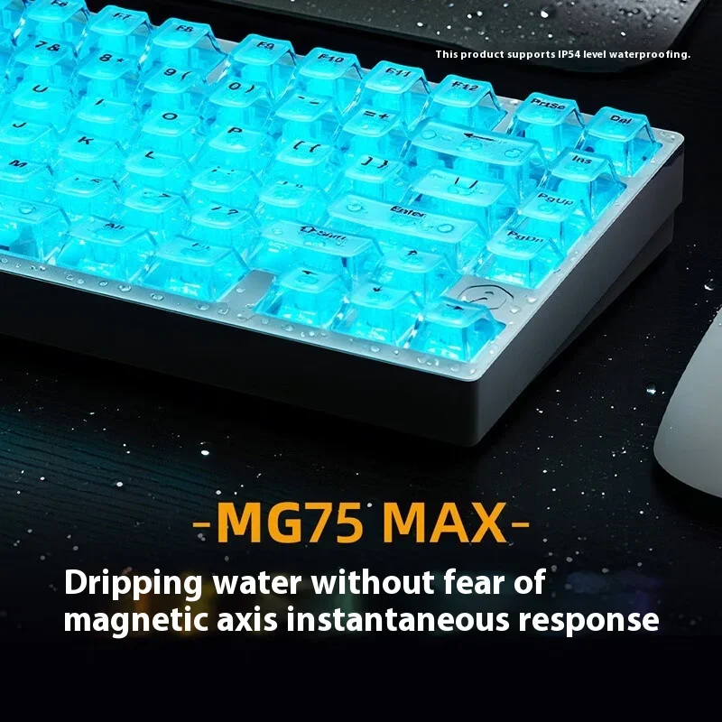 Irok MG75 MAX لوحة مفاتيح مغناطيسية سلكية من الألومنيوم لوحة مفاتيح ميكانيكية 8000 هرتز RT0.001mm لوحات مفاتيح الألعاب ملحقات الكمبيوتر