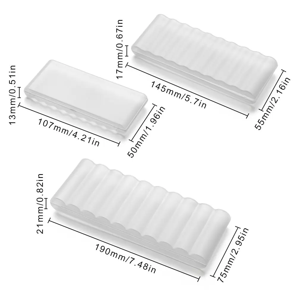 Caja de almacenamiento de batería para AAA/AA/18650, contenedor de plástico duro transparente, organizador impermeable, 4/10 ranuras