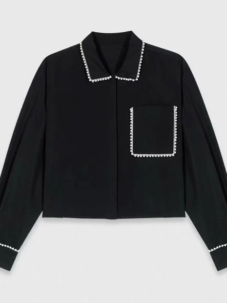 

Heidd M Home 2026 Early Spring Decorated Long Sve irt Luxury Sle Nylon Fabric Regular Sve Length Fit fo...