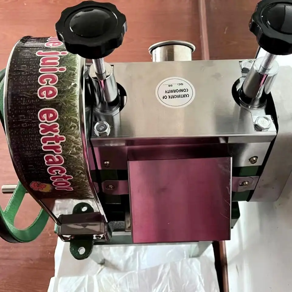 

Commercial Stainless Steel Slag Juice Separator Hand Sugar Cane Juicer Press Machine