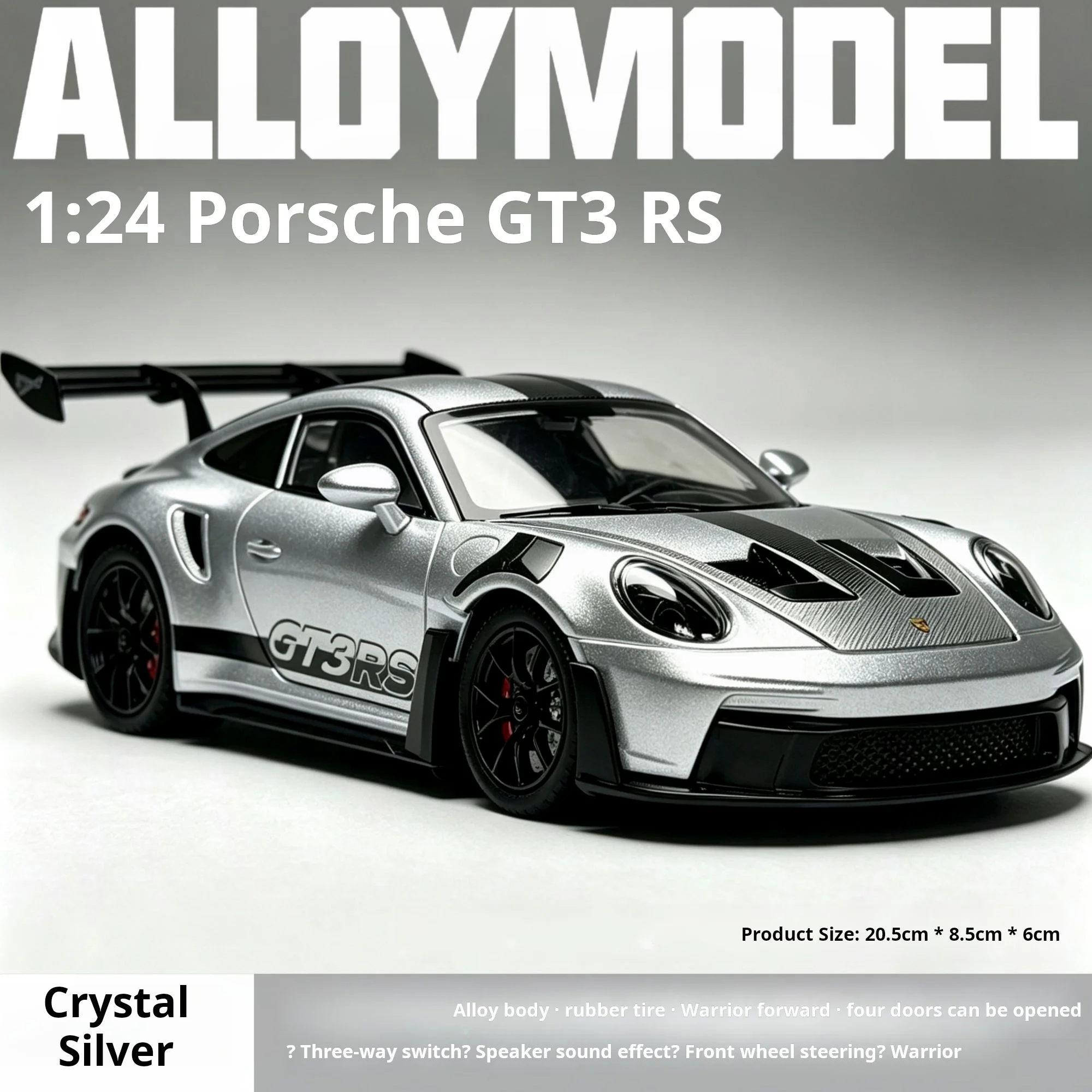 Huge Clearance Sale!1:24 Alloy Car Model Collectibles Man gift,boys toy,Free Hot-Selling Doll Pendant with Every Purchase