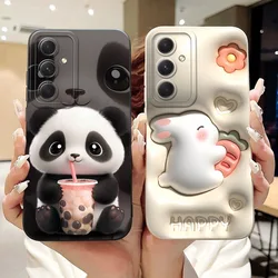 For Samsung Galaxy S23 FE S23 5G Cute Panda Rabbit Cartoon Case For Samsung S 23 23FE Shockproof Soft Silicone Phone Cases