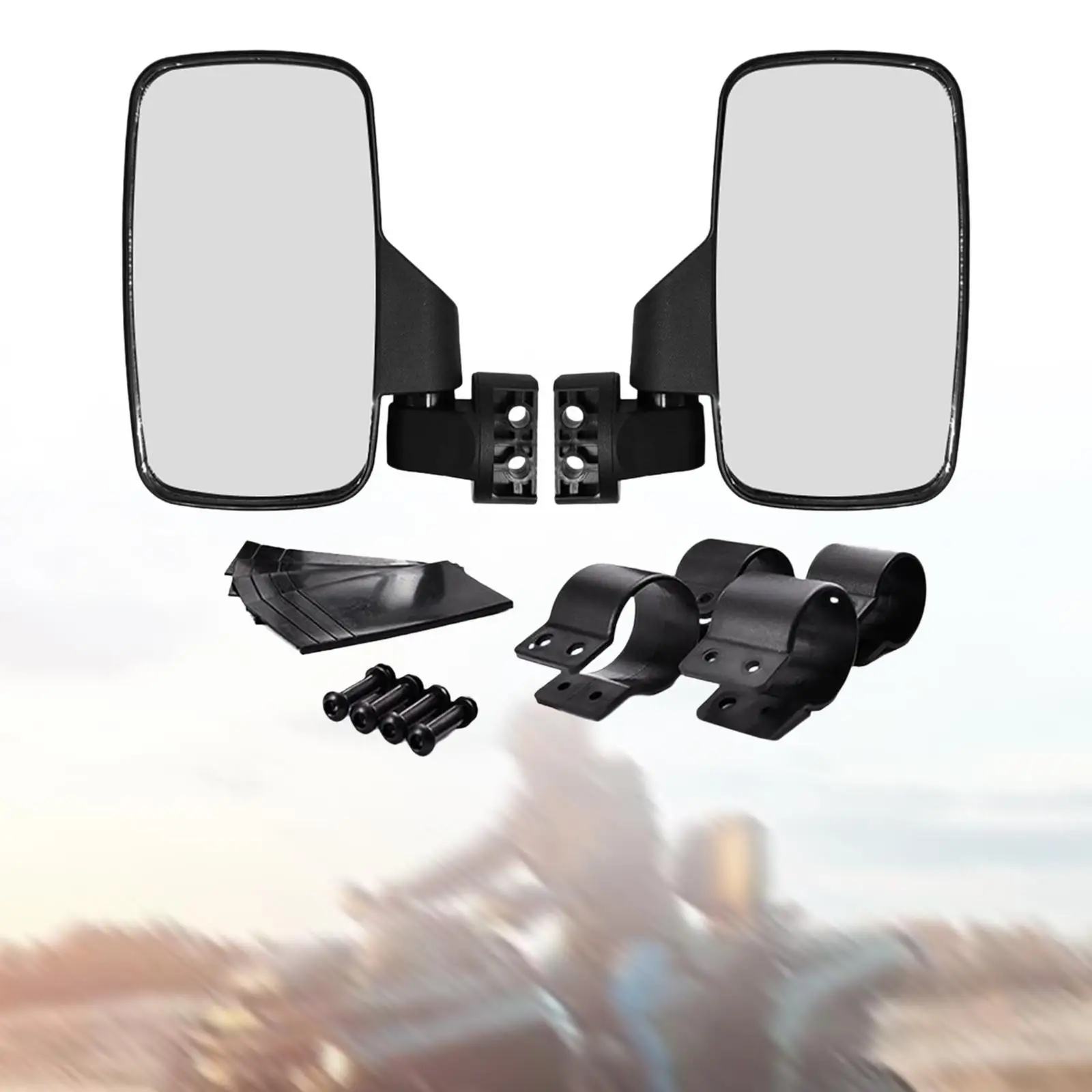 

Зеркала заднего вида для квадроциклов, высокопроизводительные замены, черный корпус из АБС-пластика, прочный дизайн, детали для установки пляжного автомобиля UTV