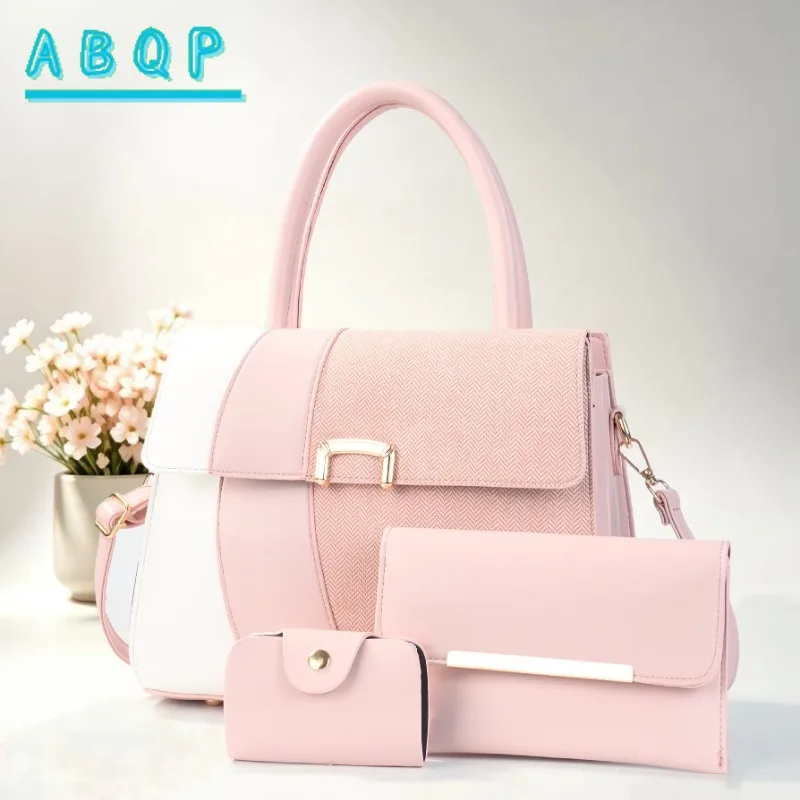 New Women's Handbag Luxury Brand Splicing Color Women's Shoulder Messenger Bag Large Capacity Casual Women's Bag High Quality