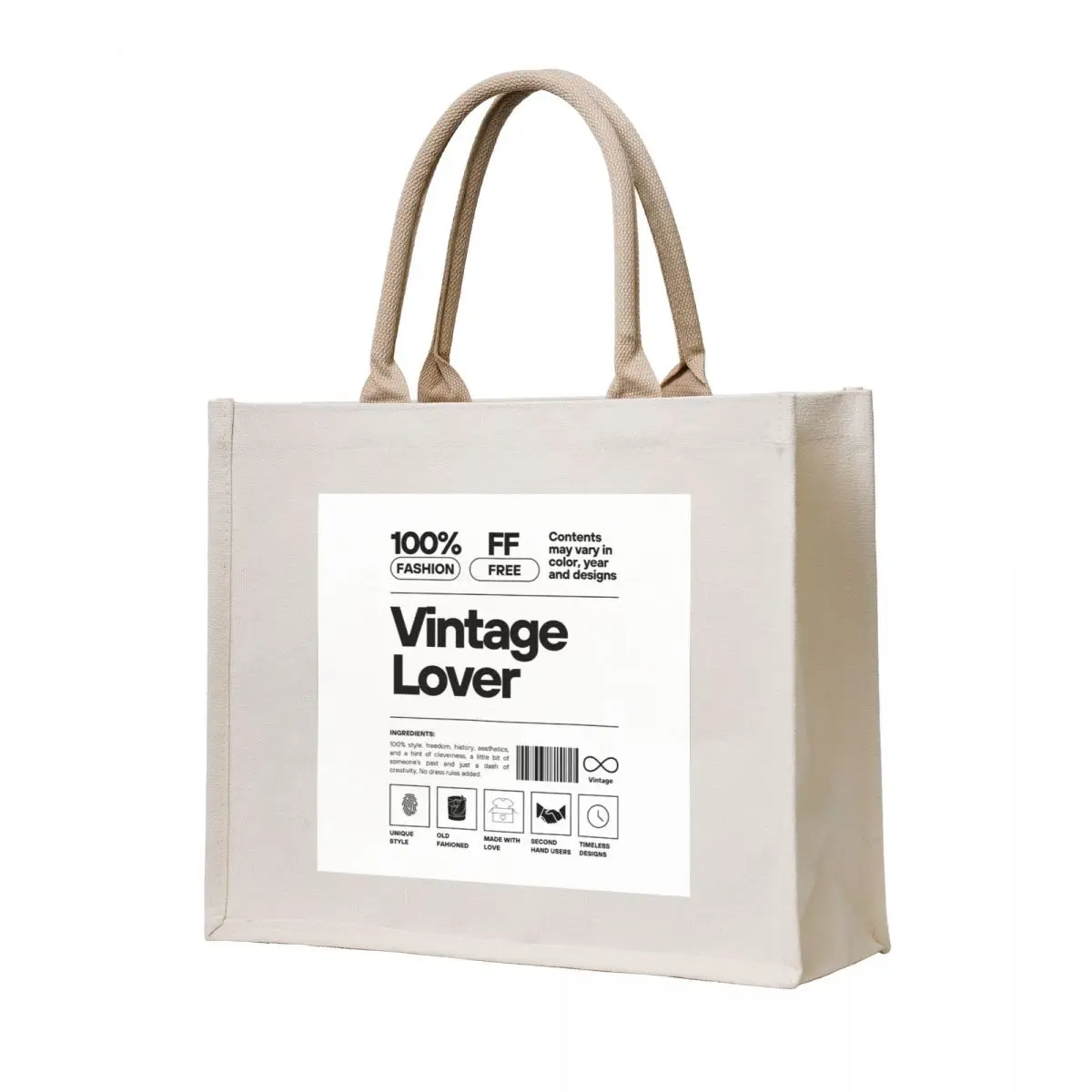 

Vintage lover Tote Bag shopper bags tote bag screen Cloth bag