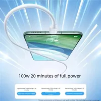 PD 100W 6A Type C to Type C Super Fast Charge Cable Data Cord For Apple iphone macbook/ Huawei laptops iQoo Quick Charing Line