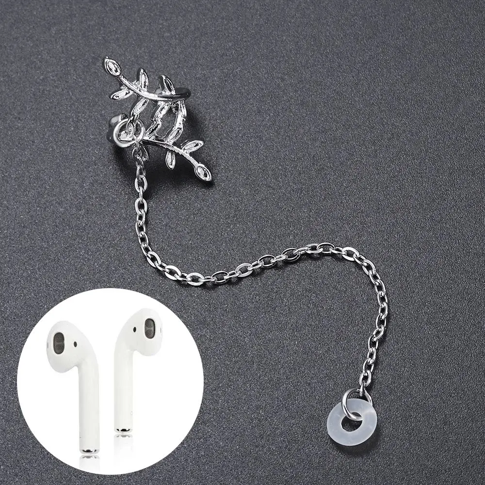 1 Pair Fashion Accessories Clip Stainless Steel Anti-Lost Earrings Holder Earphone For AirPods 3 Pro 2 1