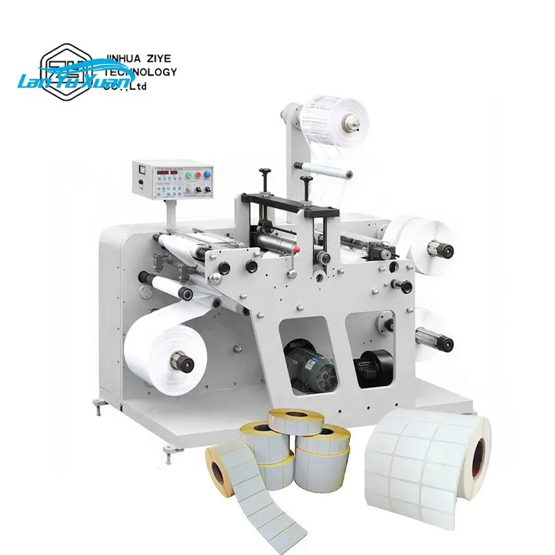 

DES320T Rotary Automatic Adhesive Sticker Label Die Cutting Slitting Machine with Die Cut Unit