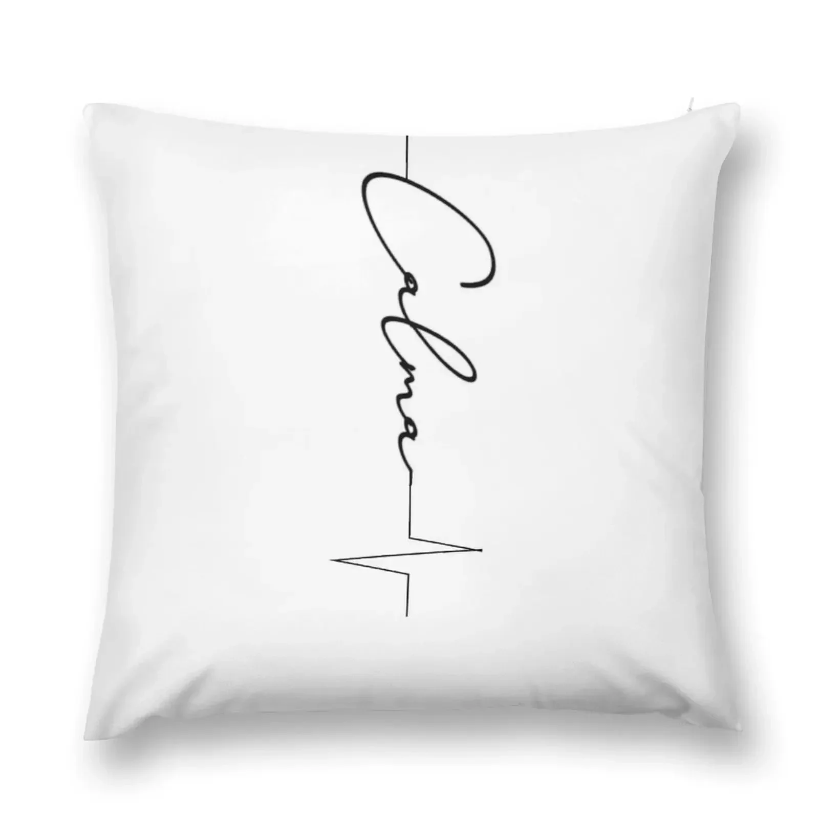 

Calma Cursive Throw Pillow luxury throw pillow covers Christmas Throw Pillows Covers pillow