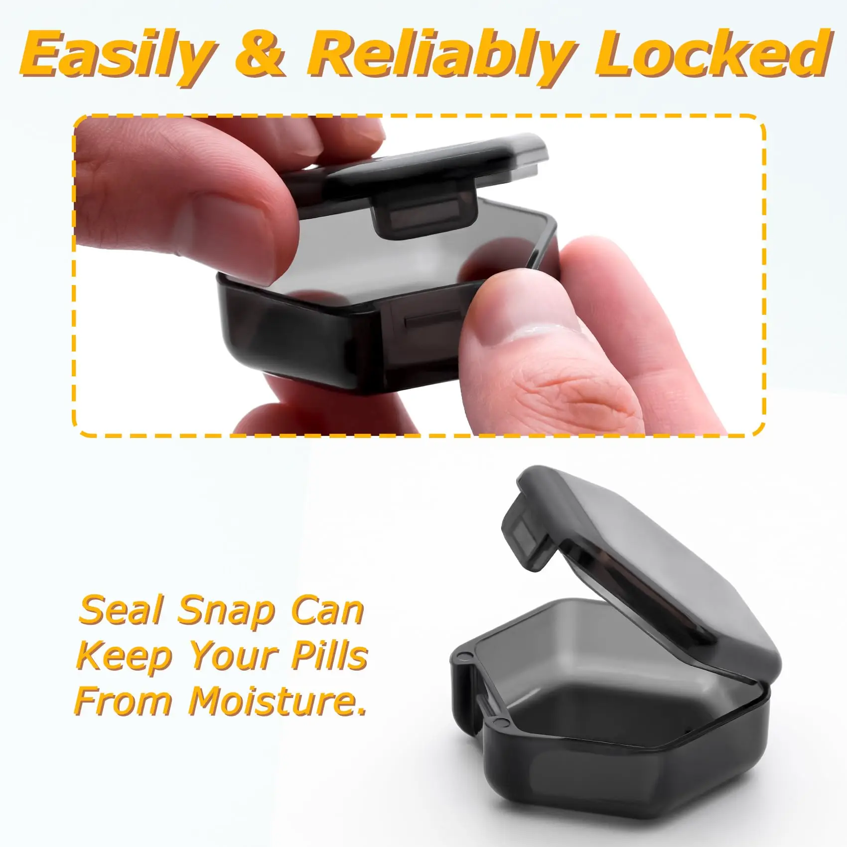 Pastillero pequeño de 12 Uds., pastillero de viaje, Mini organizador portátil para monedero de bolsillo, contenedor de vitaminas para medicina diaria, aceite de pescado