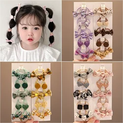 10pcs Cute Hair Band for Girls Sweet Pricess Bowknot Fashion Hair Rope for Toddler Girl Lovely Elastic Hair Band Baby Headwear