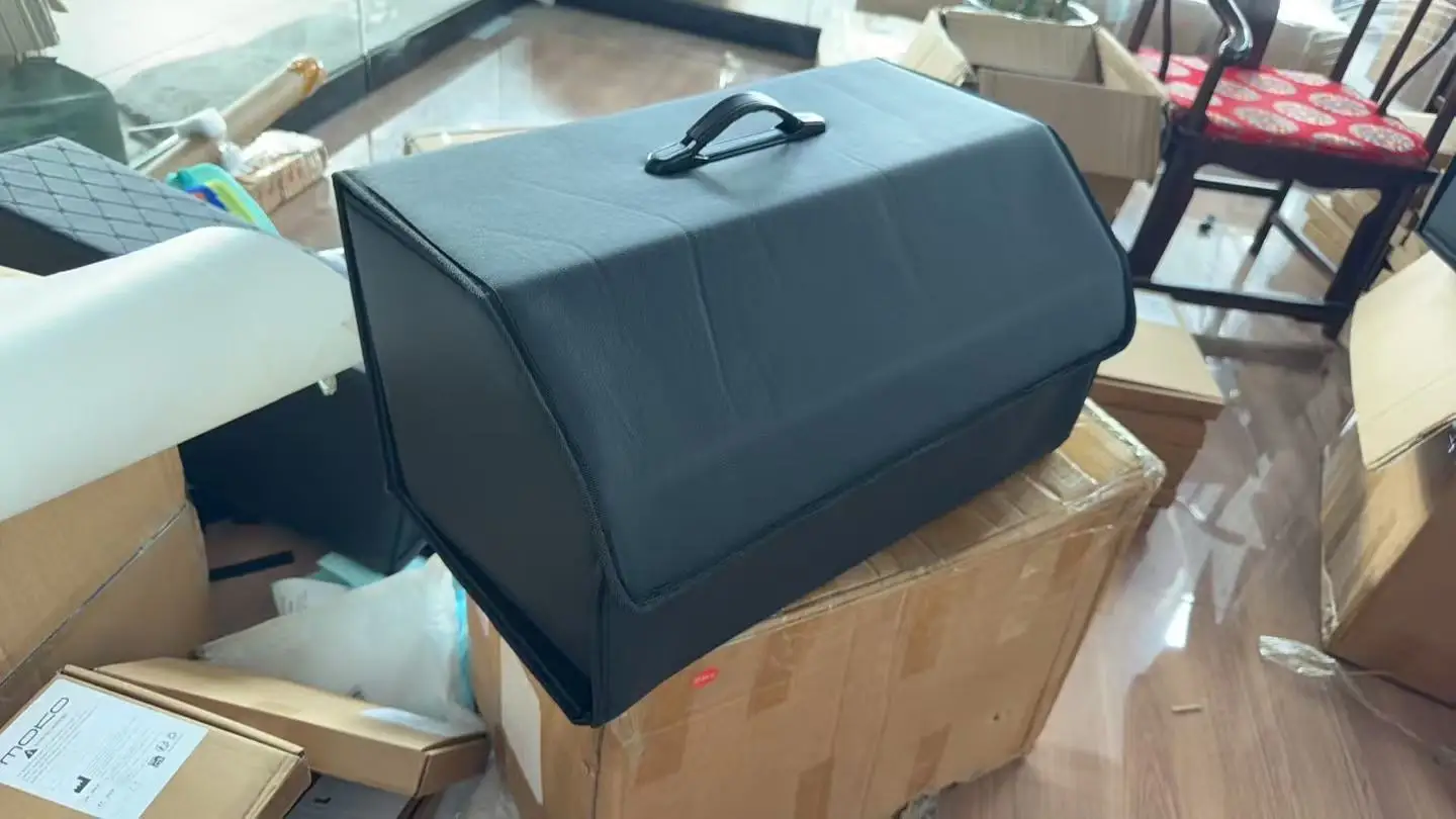 Lagerung Box PU Leder Mehrzweck Faltbare Auto Stamm Lagerung Organizer Auto Stamm Organizer Verstauen Aufräumen Auto Zubehör – Detail 10