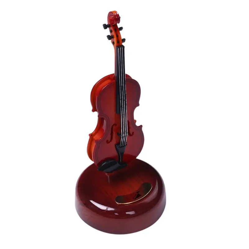 A36T-2X Violin Music Box, Rotating Musical Base, Classical Music Box Instrument, Gift For Boys Girls Birthday Christmas