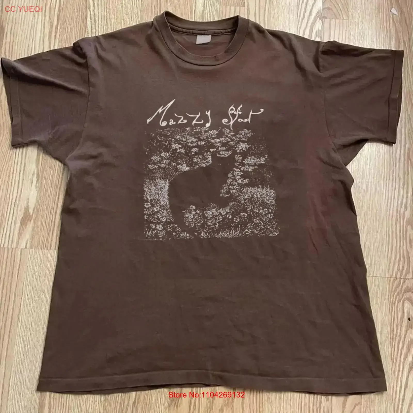 mazzy star T Shirt dark chocolate color reprint unisex AN47710 vintage Washed Stylish fashion designer clothes Casual Versatile