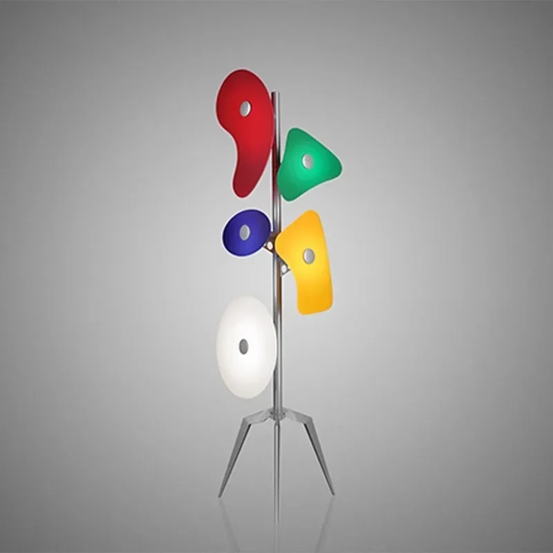 Art design sense creative decoration color living room floor lamp model room, ornament