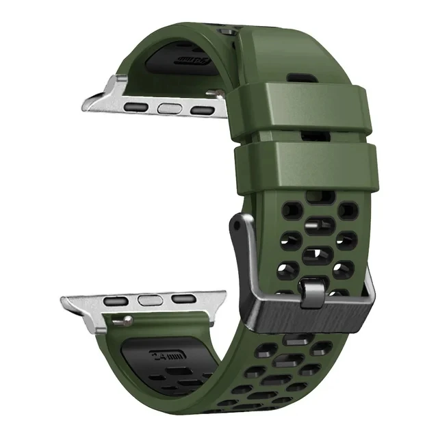 Sport Silikonarmband für Apple Watch Ultra 2 49 mm Armband Armband für Apple Watch Serie 9 8 7 SE 6 45 mm 44 mm 42 mm Zubehör – Detail 10