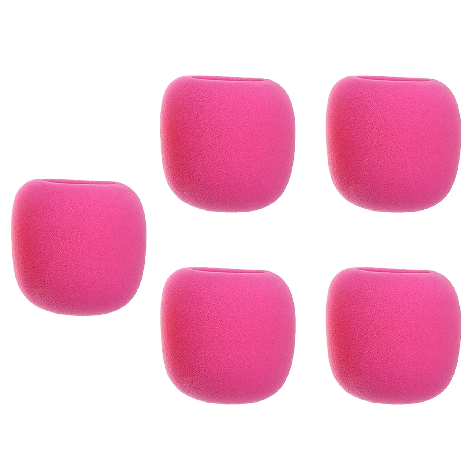 

5pcs Durable Microphone Sponge Covers Windscreen Protectors For Ktv Singing Anti-Dust Splash Bacterial Shield Mic Covers