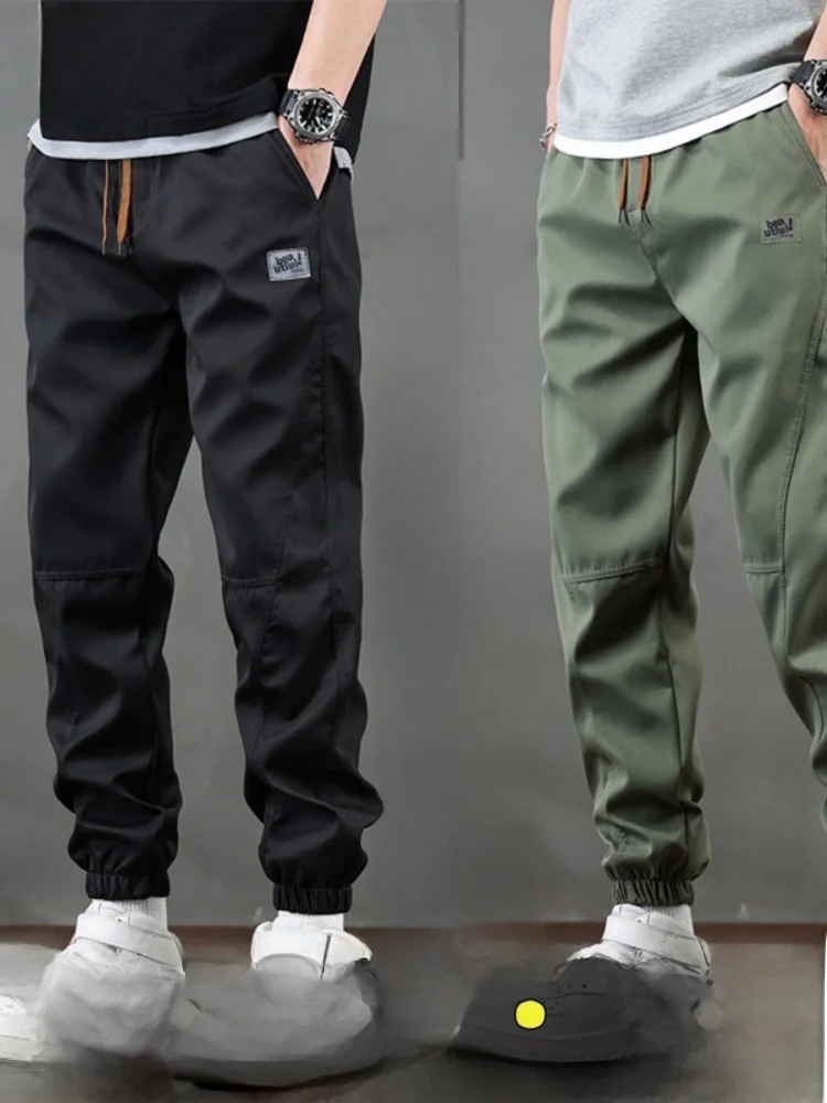 

Outdoor Wearable Men's Work Trousers Summer Thin Sle Casual Sports Loose Fit Polyester Fiber Youthful Vitali Workwear