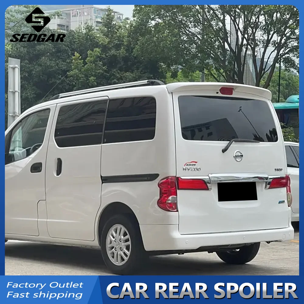 For 2010 2011 2012 2013 2014 2015 Nissan NV200 Sport Style High Quality ABS Plastic Unpainted Spoiler Trunk Boot Wing Spoiler