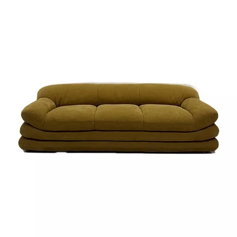 #Modern Chesterfield Sofa Set Extendable Wood Rectangle Adjustable Height Cotton Linen Living Room Home Decor Villa Warehouse