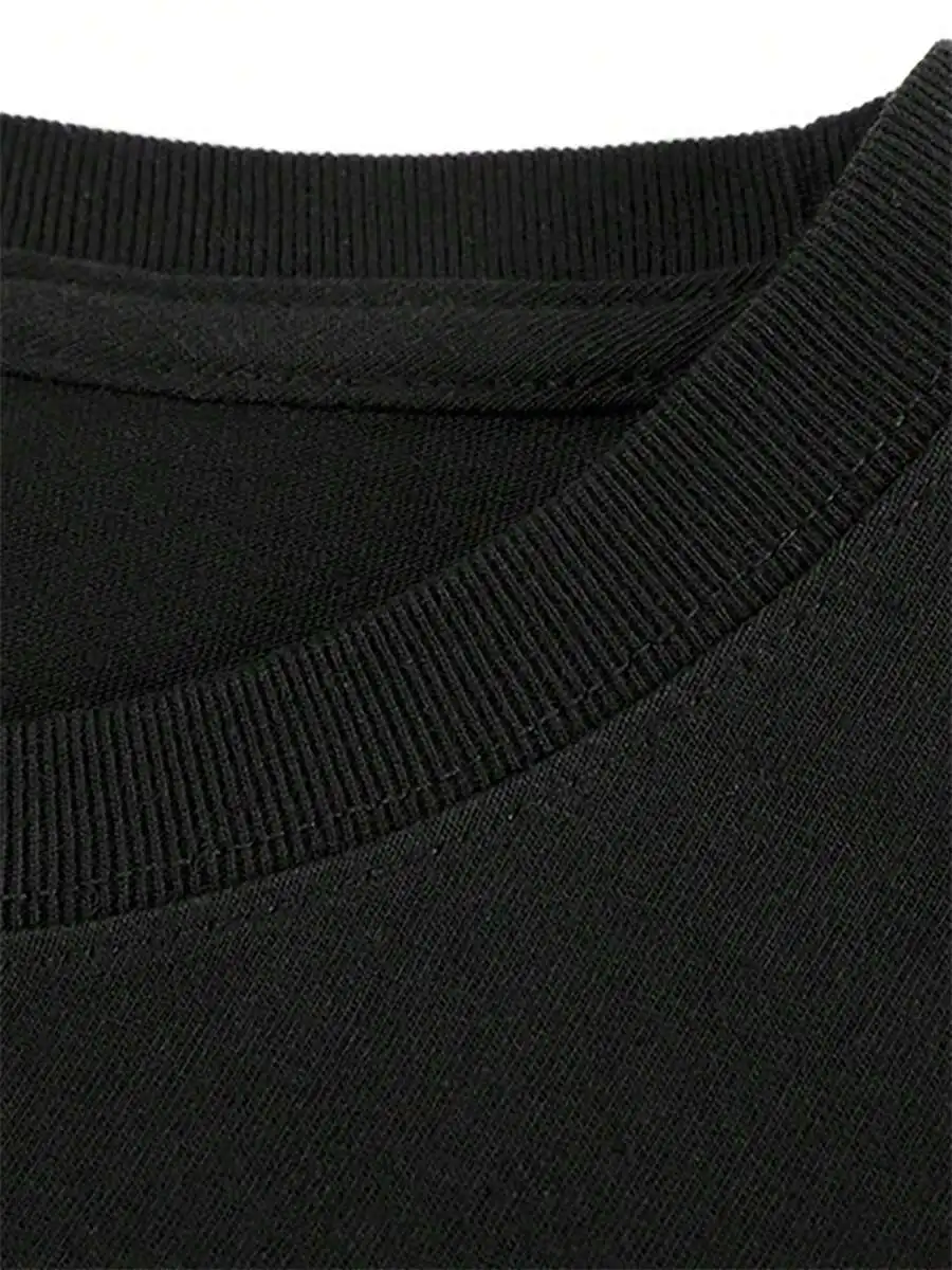 Mens 100% Cotton Short Sleeve Tee Solid Color Casual Round Neck T-Shirt