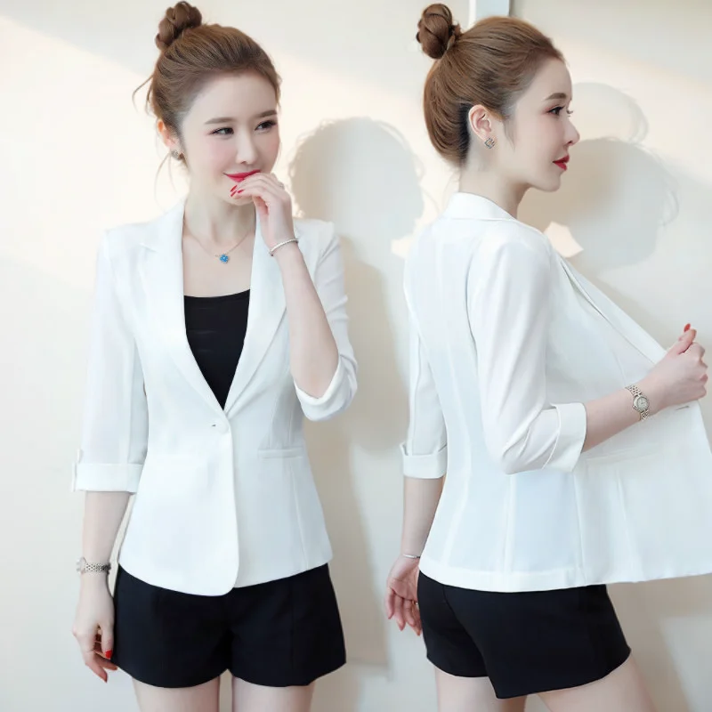 

Женский классический льняной жакет в корейском стиле, свободного кроя, для вечеринок и повседневной носки, без воротника, с цветочным принтом, со скрытой застежкой на талии, дышащий