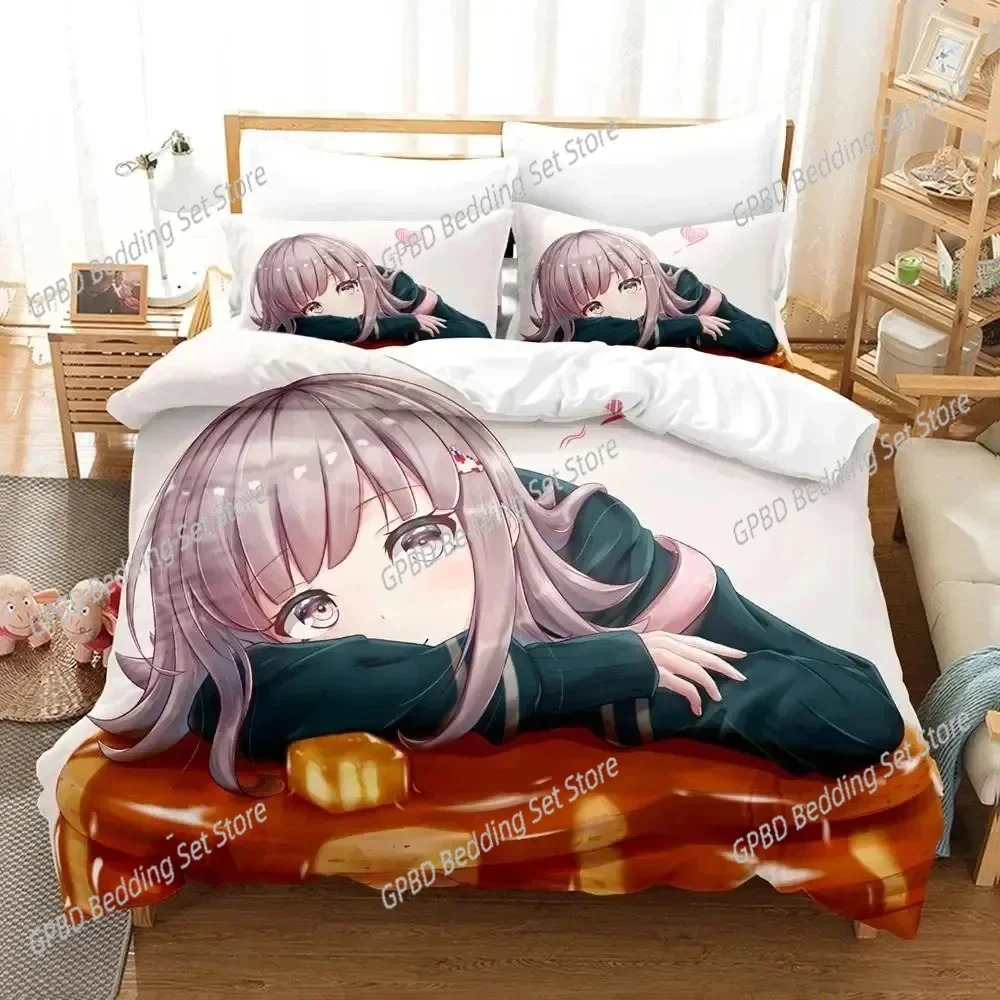 

Anime Danganronpa V3 Chiaki Nanami Bedding Set 3D Printed Suitable for Bedroom Duvet Cover Set With Pillowcases Home Textile