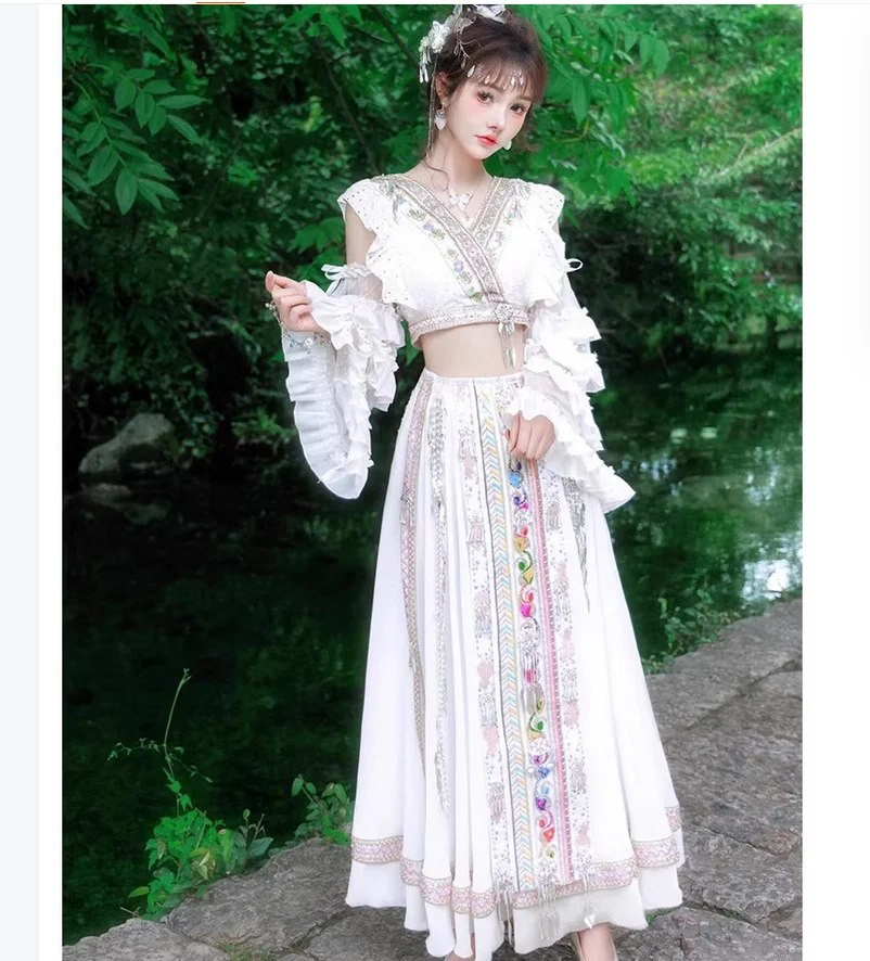 

Chinese folk Miao clothing women's ethnic style travel photography exotic style clothing