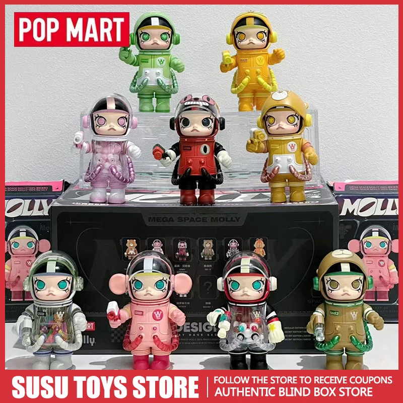 

POP MART MEGA SPACE MOLLY 100% Series 3 Blind Box Mystery Guess Bag Toys Cute Anime Action Figure Model Desktop Ornament Collect