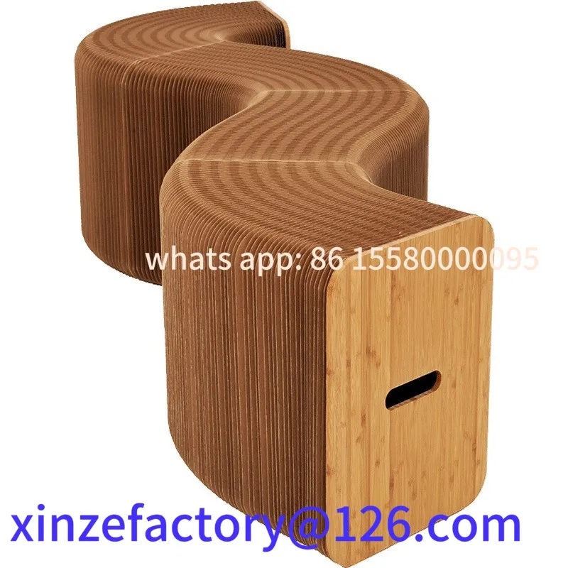 

Customizable Eighteen Paper Organ Folding Stool Magnetic Standby Guest Chair Bed Tail Retractable Home Multi-functional Stool Ca