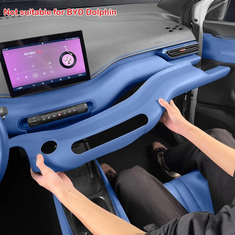 For BYD Seagull Dolphin Mini Surf Central Control Panel Protective Cover Dedicated Large Panel Protection Sticker Interior Decor