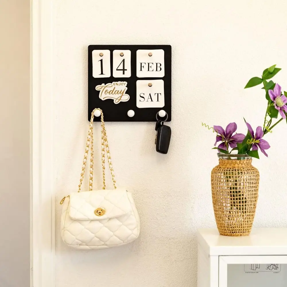 

Creative Perpetual Calendar Ornaments Adjustable Month Date Display Eternal Desktop Calendar Multi-purpose Simple