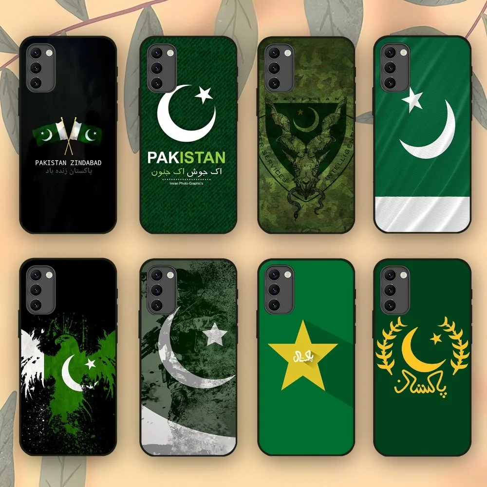 Funda de teléfono con bandera de Pakistán para Samsung Galaxy S22 S23 S24 S30 Note 20 10 Plus Lite FE ULTRA Shell