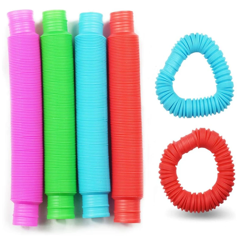 Novelty Pop Tubes Kids Stretch Pipe Fidget Sensory Toys Stress Relief Gifts For Anxiety Antiestres Juguete Ansiedad