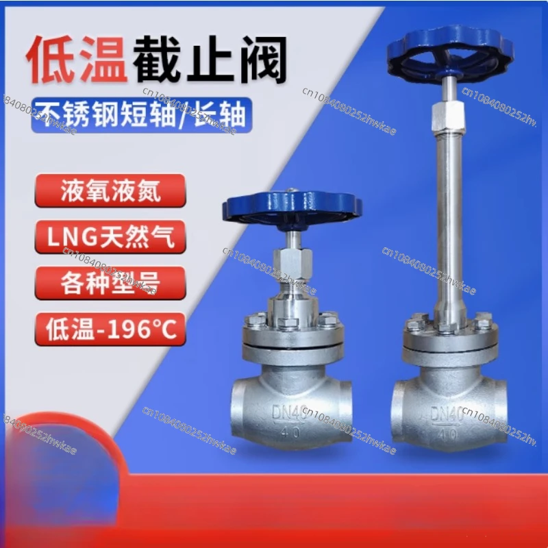 Stainless Steel Cryogenic Shut-off Valve Liquid Oxygen Liquid Nitrogen LNG Gas Carbon Dioxide Cryogenic Valve DN15DN25DN40