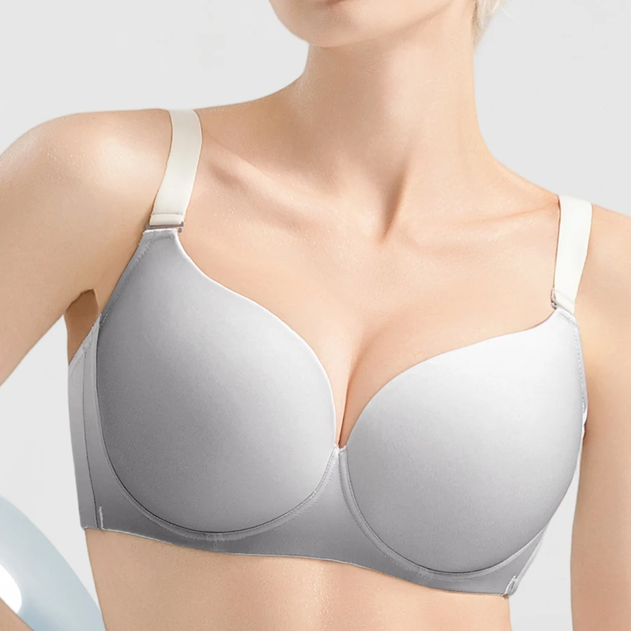 

Seamless Womens Push Up Bra Modeled Cups Underwire Female Solid Large Size Minimizer Lingerie 32 34 36 38 40 42 44 B C D E F G