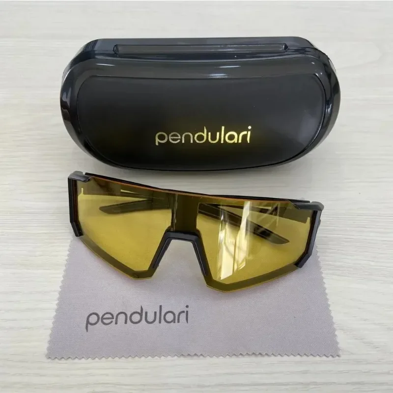 نظارات رياضية للرؤية الليلية عدسة صفراء للقيادة في الليل عدسة صفراء بإطار أسود