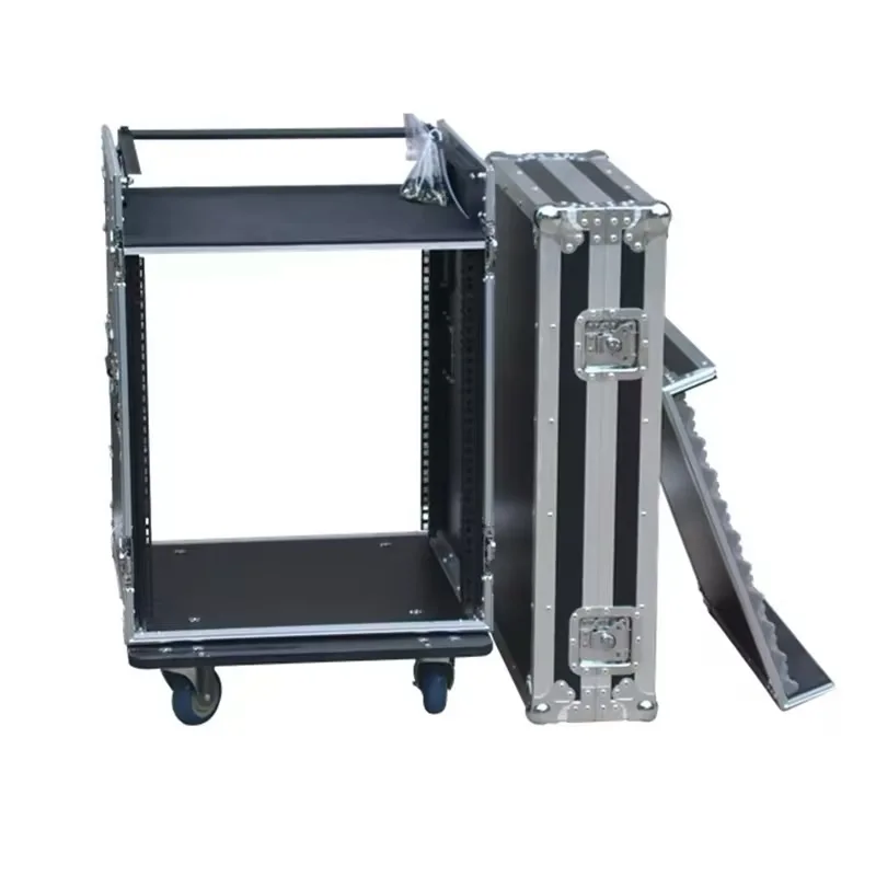 Three Door Shockproof 2 Side Desk With Mixer Stand Shock Proof Flight Case