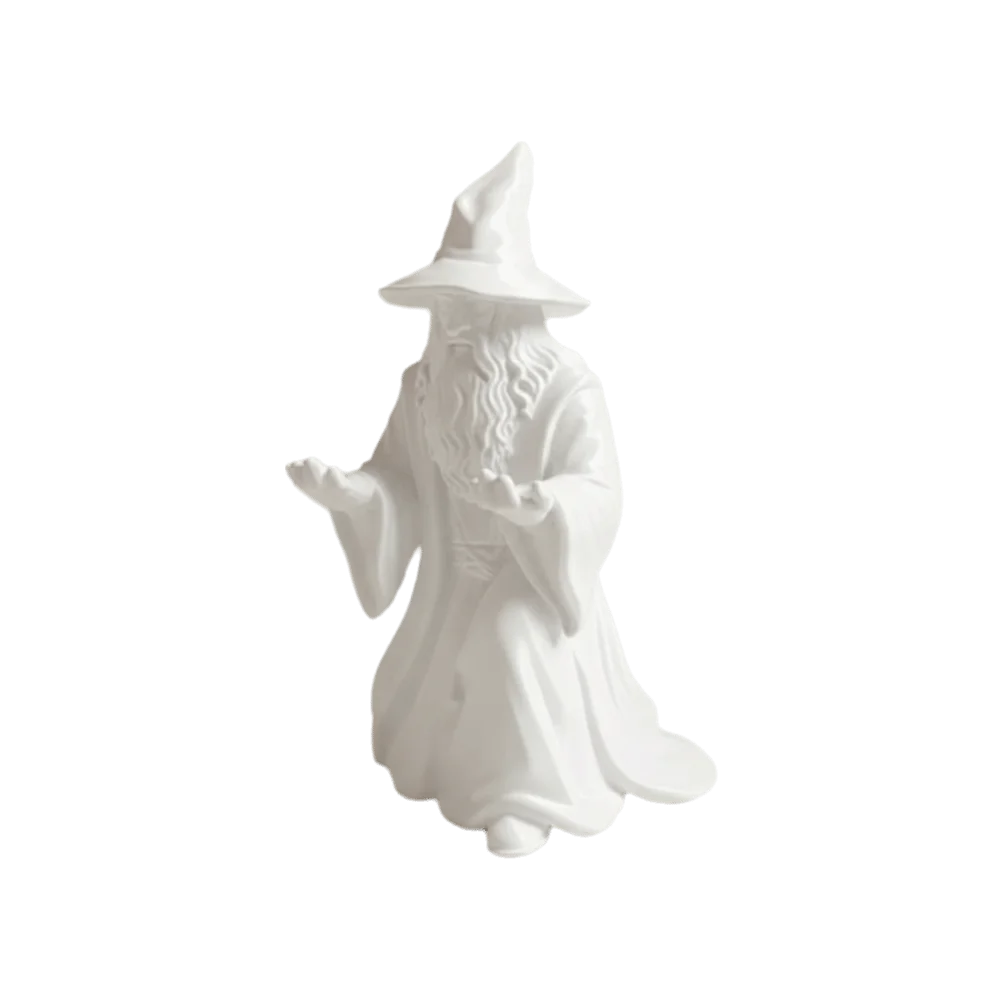 Novelty 3D Printed Wizard Statue Model Multi-functional Funny Wizard Ornament Creative Design Pen Holder Gift