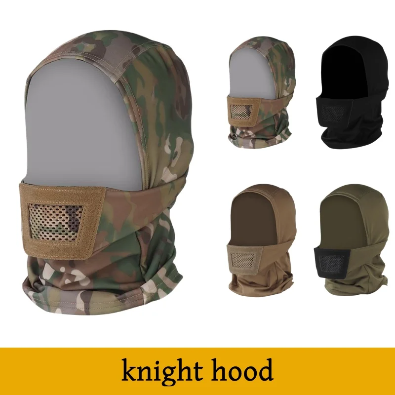 1pcs Knight Headgear Padded Mesh Breathable Mask for Party Camping Outdoor Hiking Airsoft Shooting